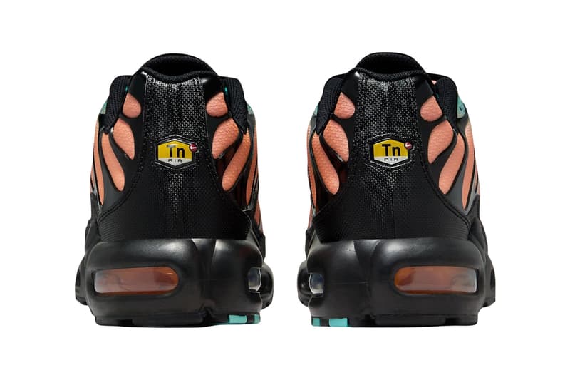 Nike Air Max Plus Arrives in a Summer-Ready Gradient peach teal DM0032-022 swoosh tropical swoosh
