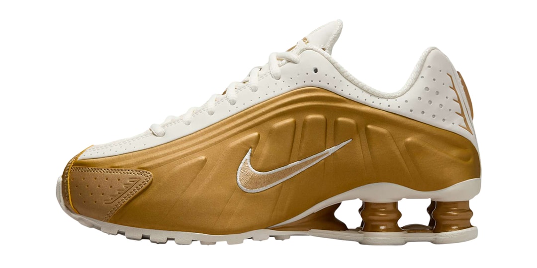 Nike Shox R4 Shapes up in "Metallic Gold"