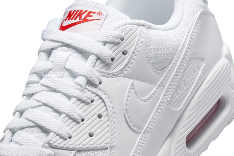 Nike Air Max 90 "White/Light Crimson" DM0029-118 white and red all white air max day classic summer shoe white sneaker