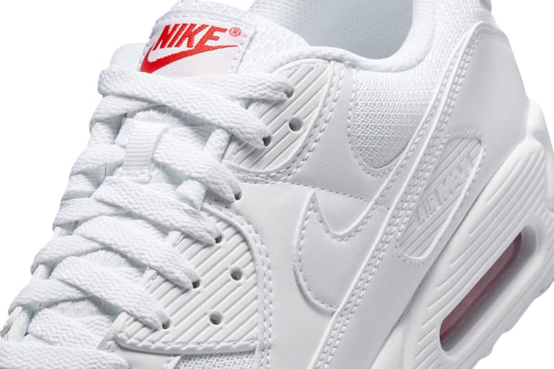Nike Air Max 90 "White/Light Crimson" DM0029-118 white and red all white air max day classic summer shoe white sneaker