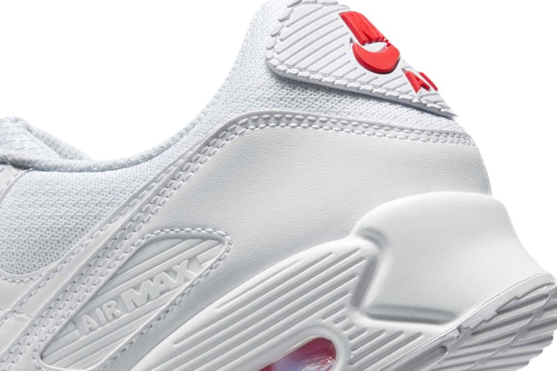 Nike Air Max 90 "White/Light Crimson" DM0029-118 white and red all white air max day classic summer shoe white sneaker