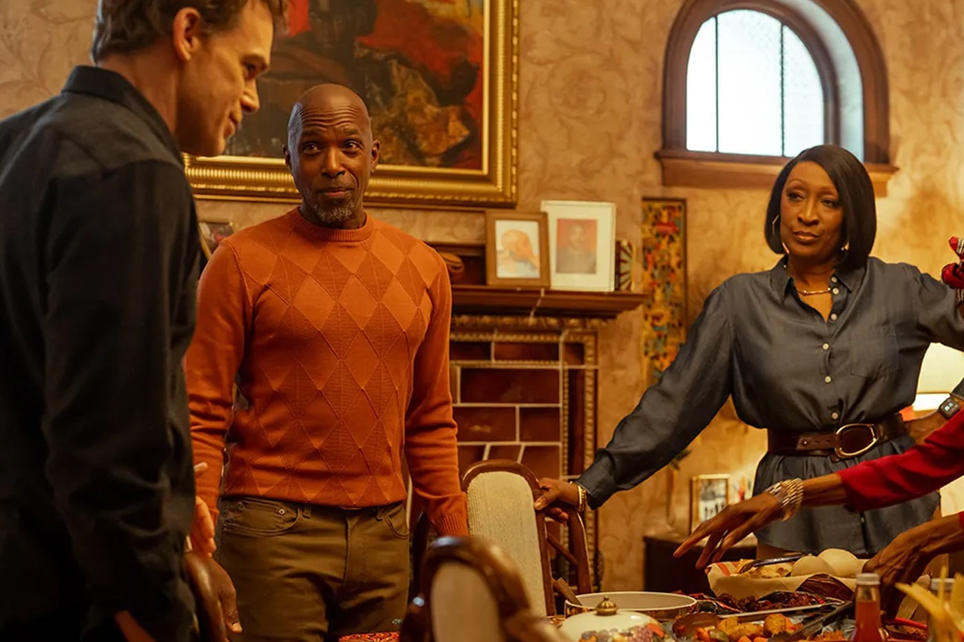 First Look Images of Celebrity-Filled 'Dexter: Resurrection' Michael C Hall Peter Dinklage Uma Thurman paramount plus