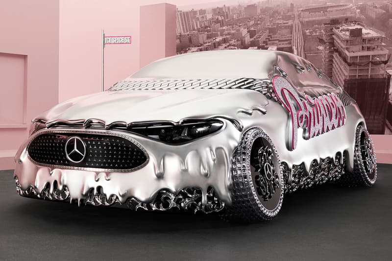 Ice Spice Turned the Mercedes-Benz CLA Into a Molten Chrome Princess-Mobile