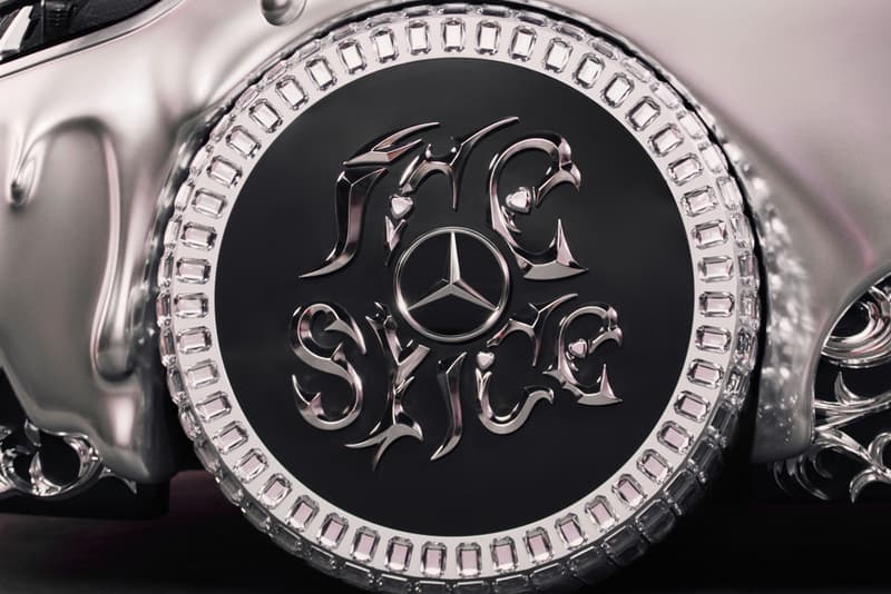 Ice Spice Turned the Mercedes-Benz CLA Into a Molten Chrome Princess-Mobile