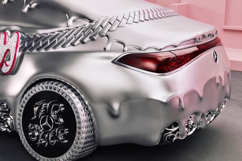Ice Spice Turned the Mercedes-Benz CLA Into a Molten Chrome Princess-Mobile