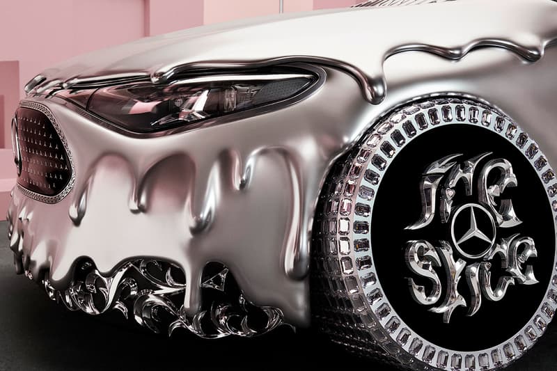 Ice Spice Turned the Mercedes-Benz CLA Into a Molten Chrome Princess-Mobile