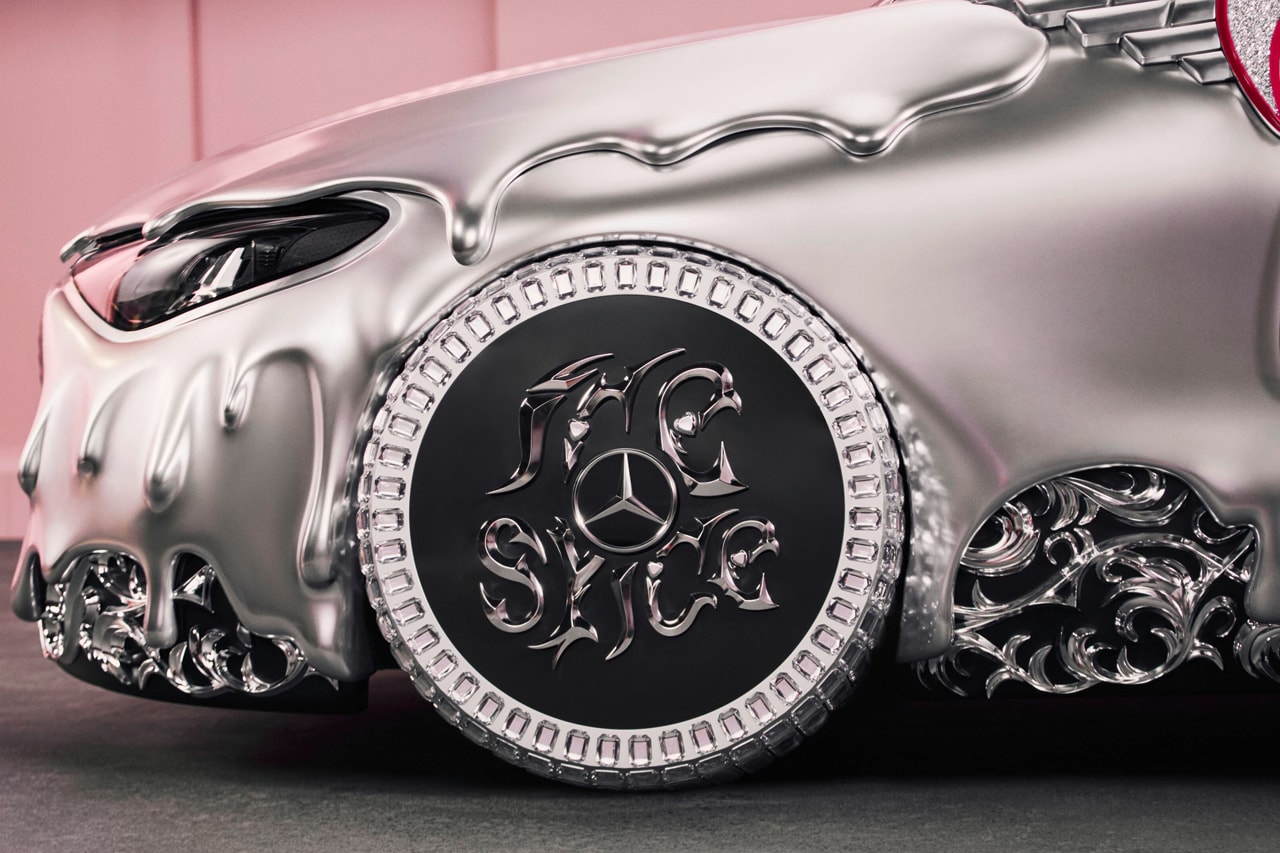 Ice Spice Turned the Mercedes-Benz CLA Into a Molten Chrome Princess-Mobile