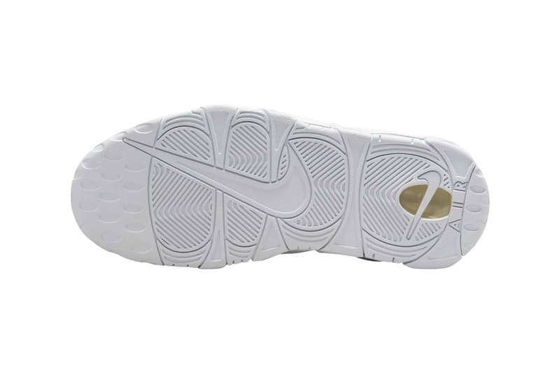 Official Look at the Nike Air More Uptempo Low "White/Green" FZ3055-102 celtics colorway basketball low top shoes bubble air lettering swoosh