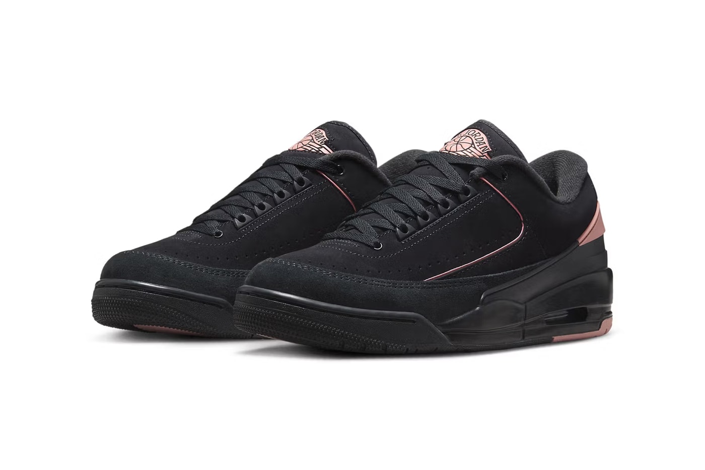 Air Jordan 2/3 "Black/Rust Pink" Release Info FD0383-003 jordan brand black pink 23 suede nubuck sleek black