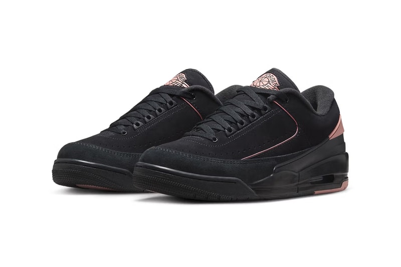 Air Jordan 2/3 "Black/Rust Pink" Release Info FD0383-003 jordan brand black pink 23 suede nubuck sleek black