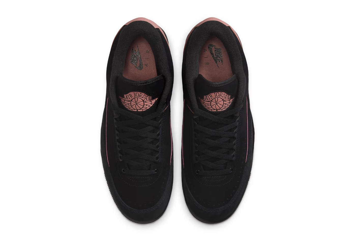 Air Jordan 2/3 "Black/Rust Pink" Release Info FD0383-003 jordan brand black pink 23 suede nubuck sleek black