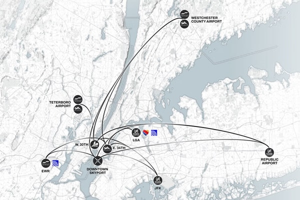 Archer x United Airlines NYC Air Taxi Network Info