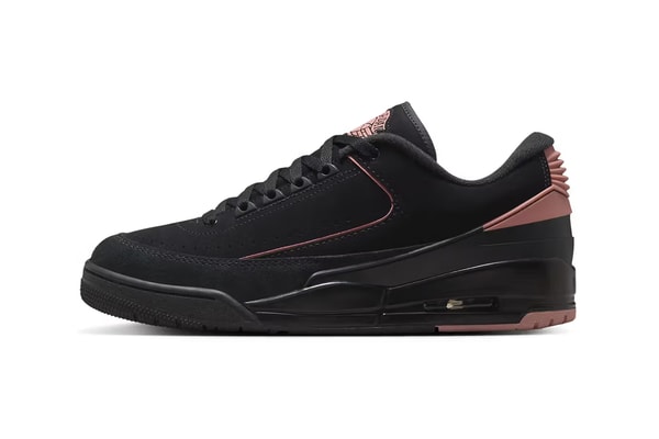 Air Jordan 2/3 "Black/Rust Pink" Release Info FD0383-003 jordan brand black pink 23 suede nubuck sleek black