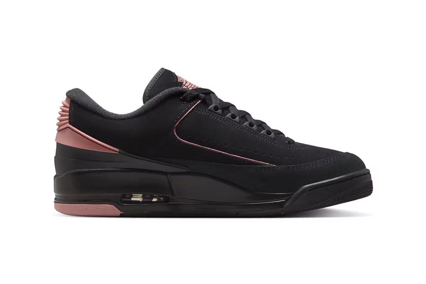 Air Jordan 2/3 "Black/Rust Pink" Release Info FD0383-003 jordan brand black pink 23 suede nubuck sleek black