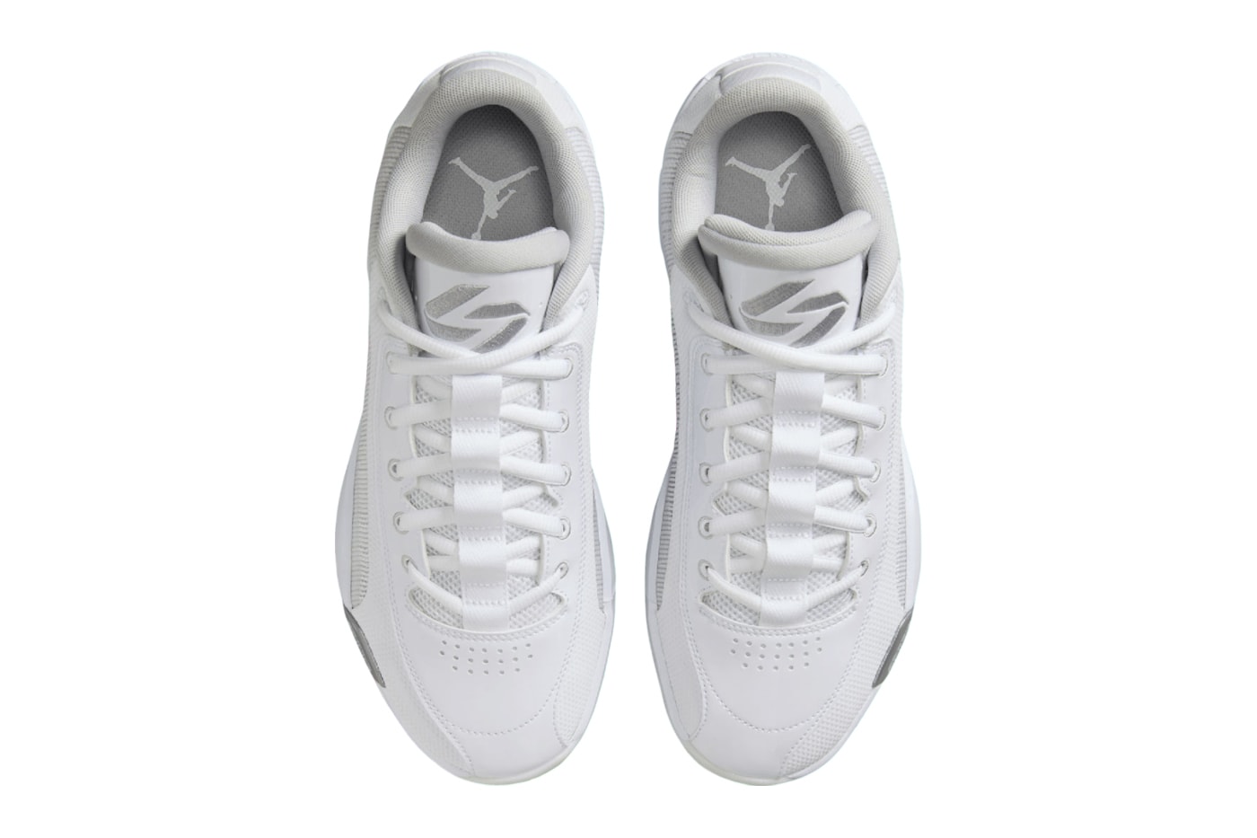 Jordan Luka .77 Gets Crisp in "Back to School" Edition michael jordan brand luka doncic los angeles lakers dallas mavericks HF0806-100 white/grey