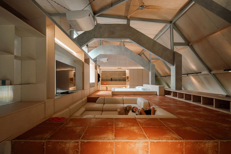 RAD+ar Garden House Attic Renovation Conversation Pit