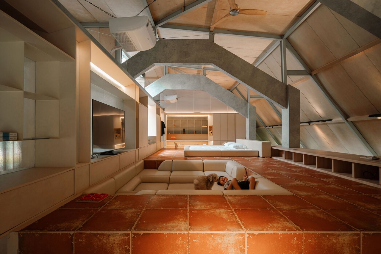 RAD+ar Garden House Attic Renovation Conversation Pit