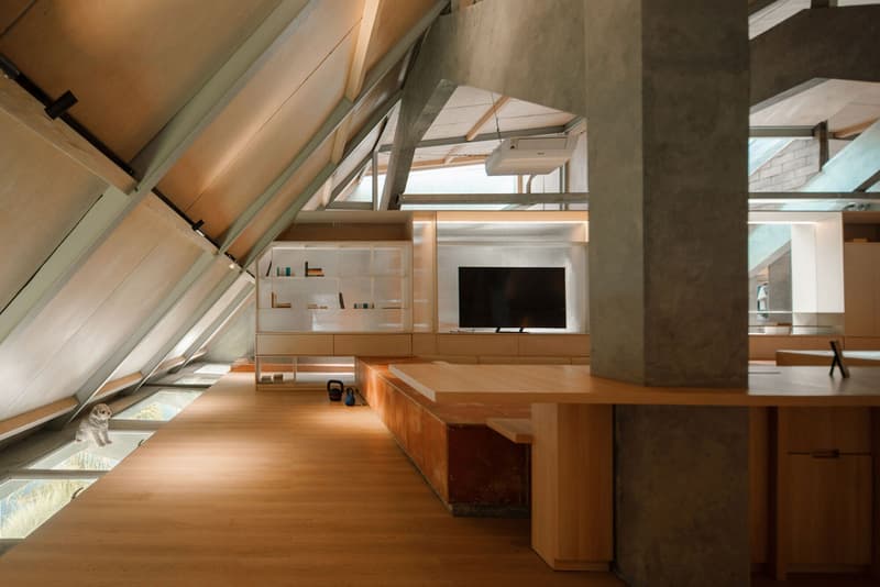 RAD+ar Garden House Attic Renovation Conversation Pit