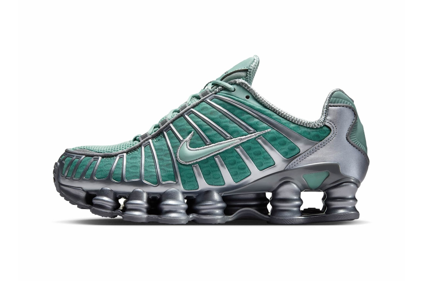 Nike Shox TL “Cannon” AR3566-007 Release Info mesh Swoosh TPU cage overlays Shox columns