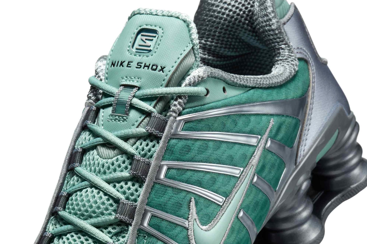 Nike Shox TL “Cannon” AR3566-007 Release Info mesh Swoosh TPU cage overlays Shox columns