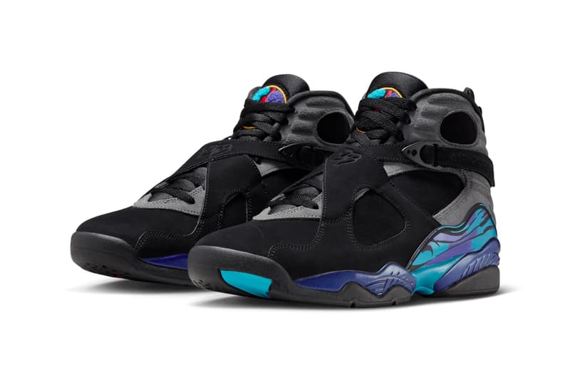 Air Jordan 8 "Aqua" To Make a Comeback Next Summer 2025 re-release Black/True Red-Iron Grey-Bright Concord-Aquatone Black/True Red-Iron Grey-Bright Concord-Aquatone jordan Brand jumpman tri-tone