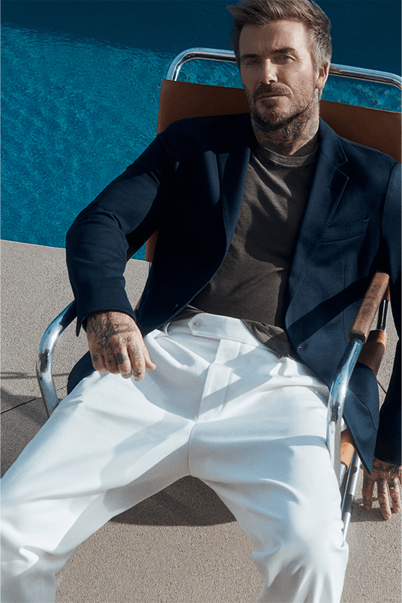 BOSS Collection David Beckham collaboration menswear campaign