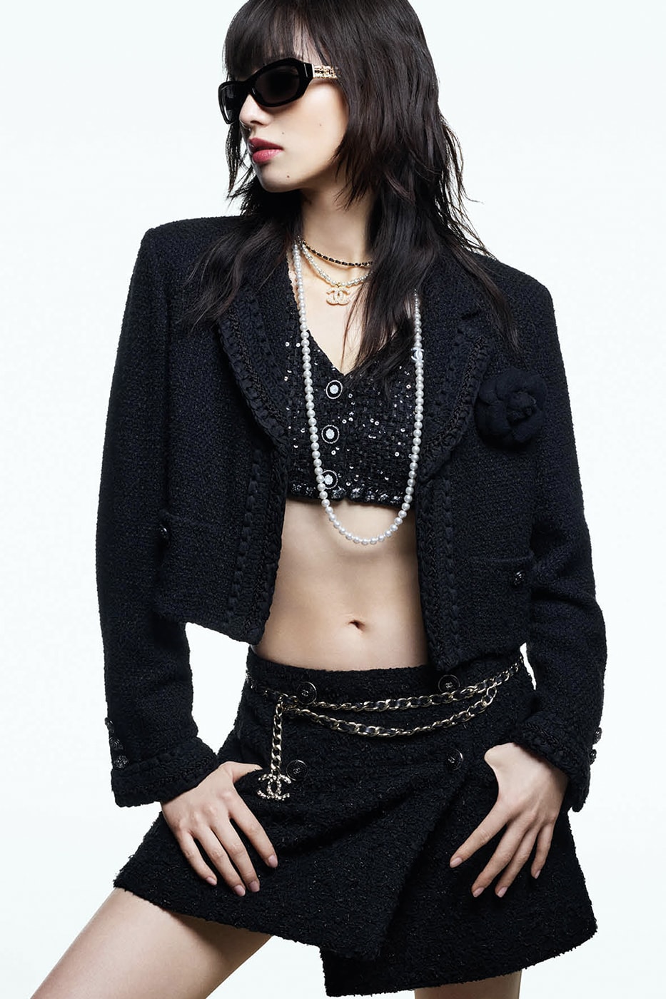 Kendrick Lamar Leads Chanel's SS25 Eyewear Campaign lupita nyongo margaret qualley nana komatsu sunglasses not like us beef drake rapper grammy pulitzer