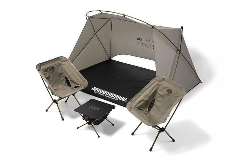 neighborhood helinox april 2025 chair tent camping collaboration official release date info photos price store list buying guide tote bag field set table