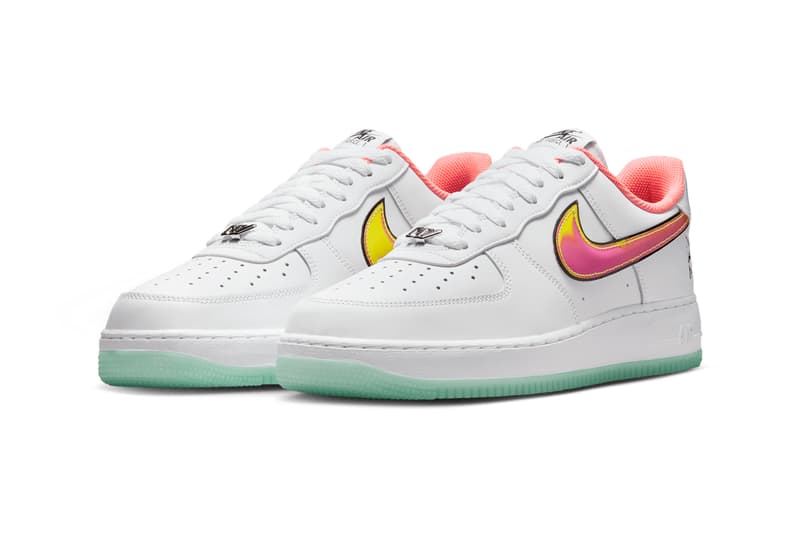 First Look at This Years Nike Air Force 1 Low "NY vs NY" IH4962-100 White/Crimson Pulse-Green Glow-Light Laser Orange-Black summer 2025