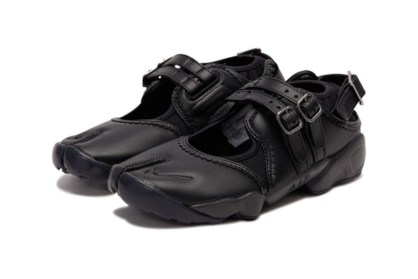 Nike Air Rift “Buckle Strap” "Black"IB8881-001 Cherry Blossom Charm Release Info 