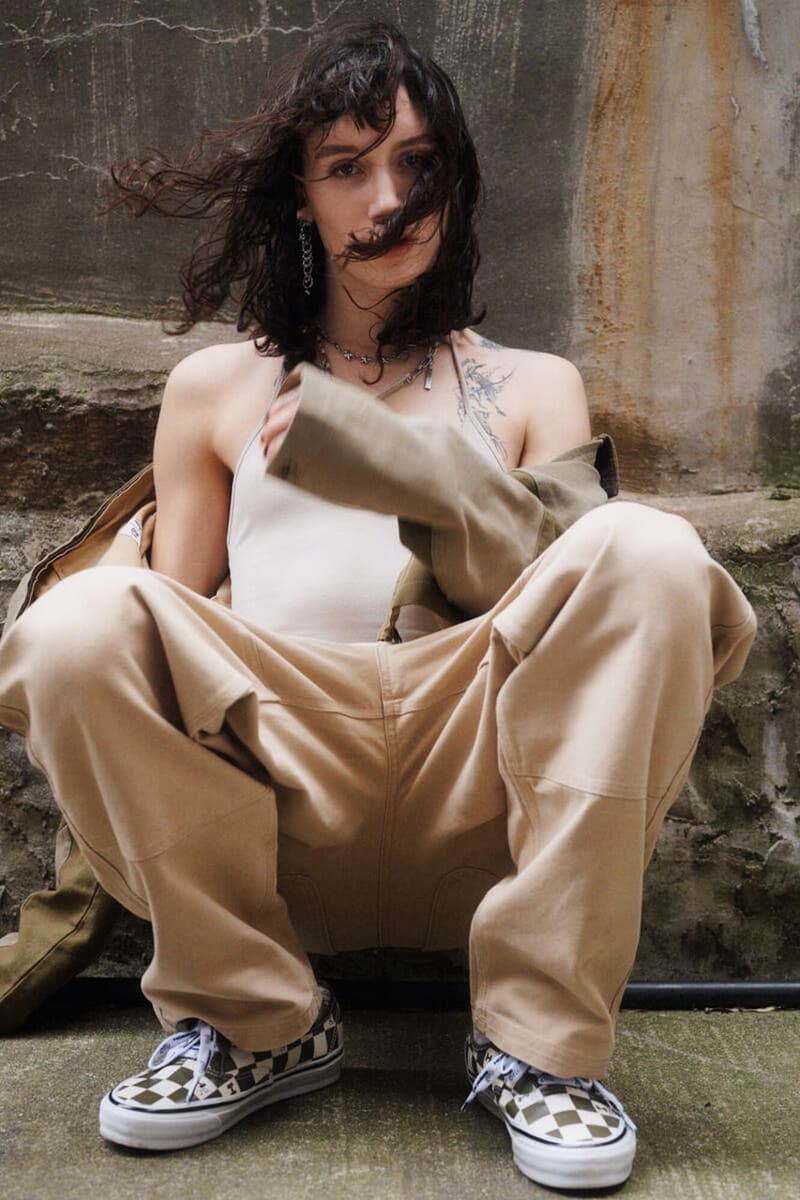 OTW by Vans x HommeGirls Expand on Last Fall's Collab With New Workwear-Inspired Range homme girls magazine footwear sneaker collab shoe checkerboard workwear price release info Skate Team Rider Efron Danzig and models Dede Mansro and Alice McNally new york city lookbook collection 