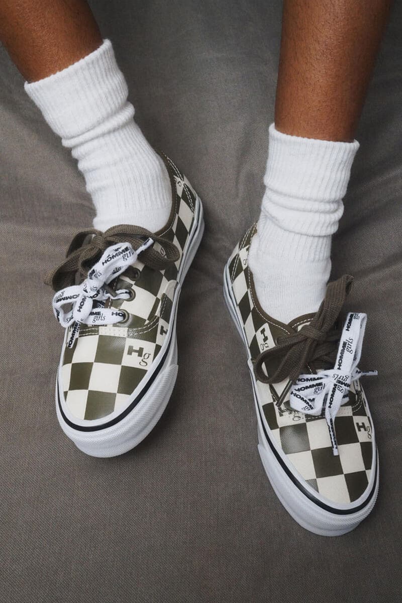 OTW by Vans x HommeGirls Expand on Last Fall's Collab With New Workwear-Inspired Range homme girls magazine footwear sneaker collab shoe checkerboard workwear price release info Skate Team Rider Efron Danzig and models Dede Mansro and Alice McNally new york city lookbook collection 