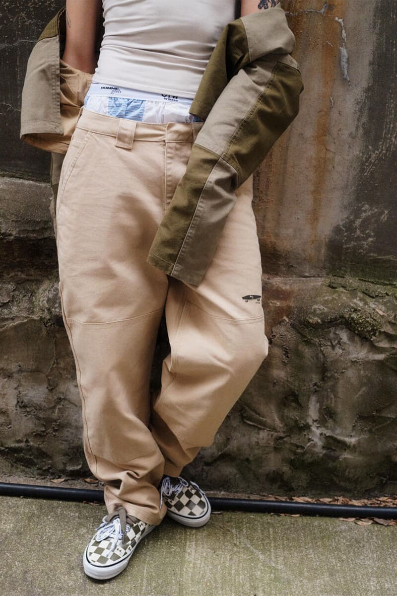 OTW by Vans x HommeGirls Expand on Last Fall's Collab With New Workwear-Inspired Range homme girls magazine footwear sneaker collab shoe checkerboard workwear price release info Skate Team Rider Efron Danzig and models Dede Mansro and Alice McNally new york city lookbook collection