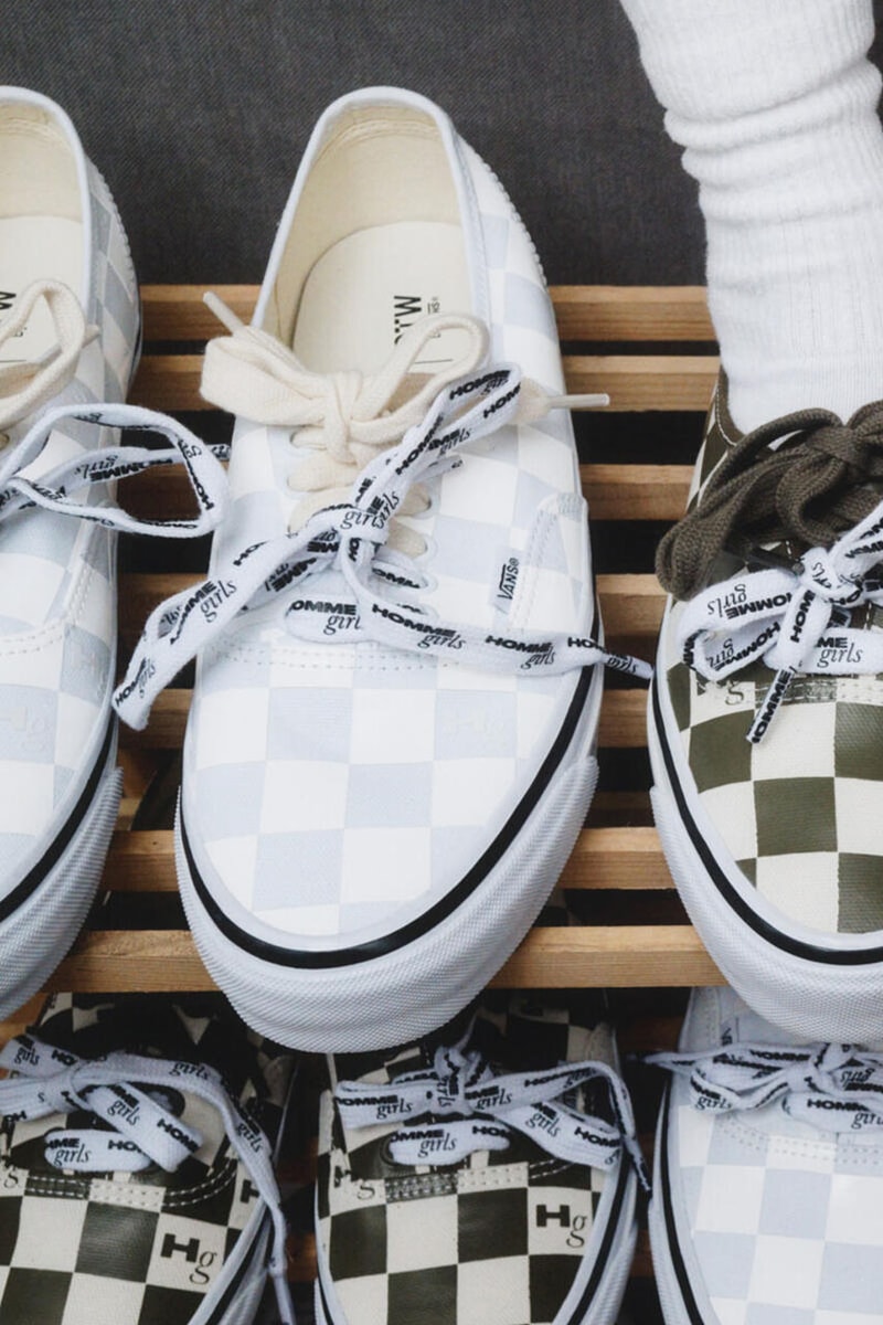 OTW by Vans x HommeGirls Expand on Last Fall's Collab With New Workwear-Inspired Range homme girls magazine footwear sneaker collab shoe checkerboard workwear price release info Skate Team Rider Efron Danzig and models Dede Mansro and Alice McNally new york city lookbook collection 