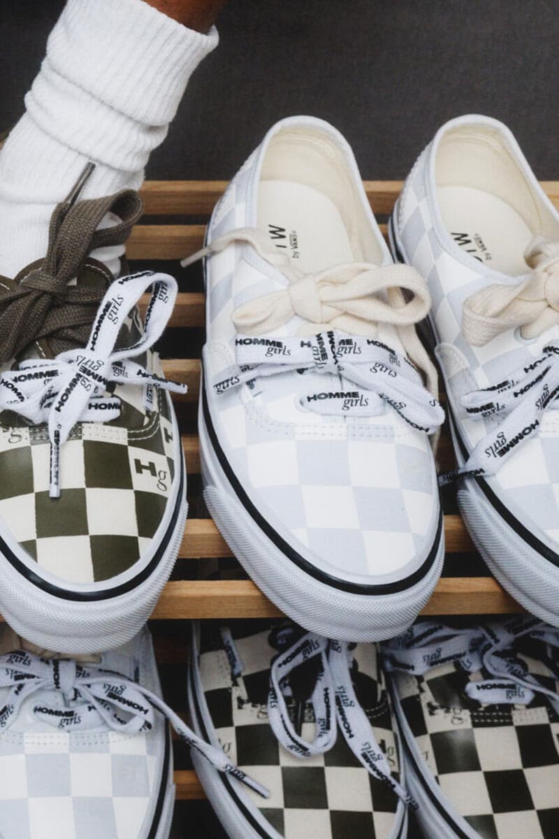 OTW by Vans x HommeGirls Expand on Last Fall's Collab With New Workwear-Inspired Range homme girls magazine footwear sneaker collab shoe checkerboard workwear price release info Skate Team Rider Efron Danzig and models Dede Mansro and Alice McNally new york city lookbook collection