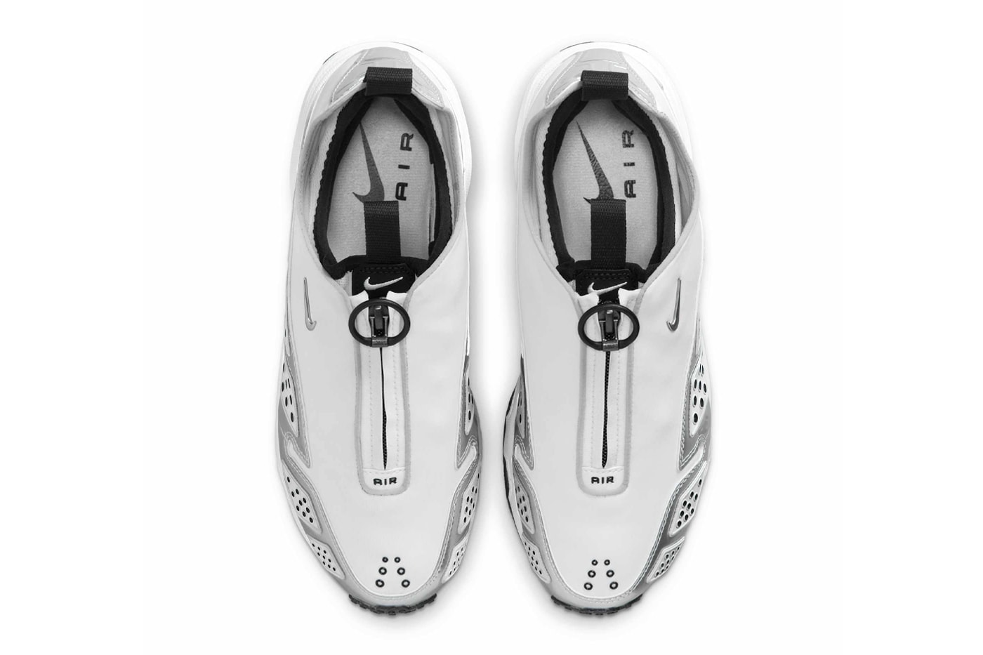 Official Look at the Nike Air Max Sunder "White Metallic" HJ4130-100 White/Metallic Silver-Black futuristic retro shoe summer 2025