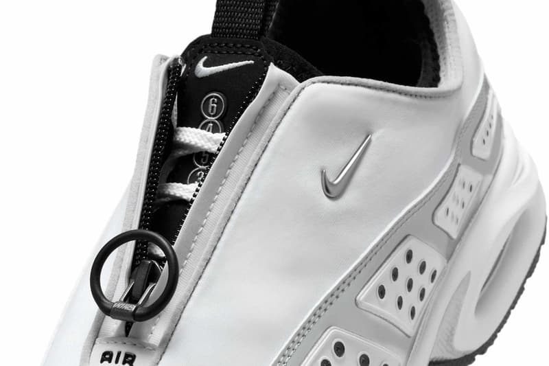 Official Look at the Nike Air Max Sunder "White Metallic" HJ4130-100 White/Metallic Silver-Black futuristic retro shoe summer 2025