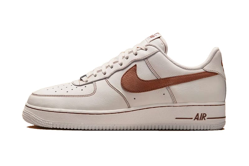 Nike Air Force 1 Low “Ivory/Saddle Brown” Is the Latest Iteration to Its Contrast Stitch Series