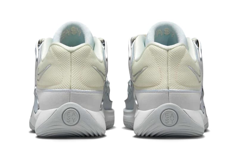 Official Look at the Nike KD 18 "Soft Pearl" Soft Pearl/Metallic Silver-Pure Platinum HV1992-001 kevin durant pheonix suns nba basketball player