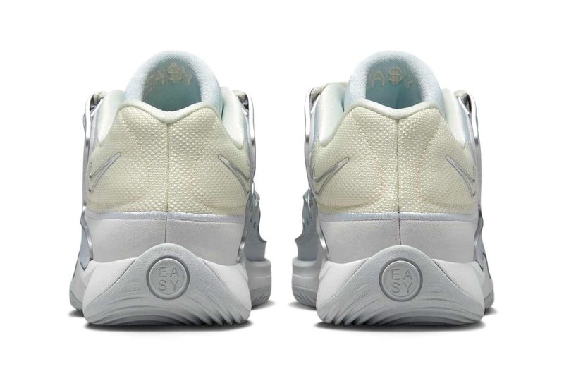 Official Look at the Nike KD 18 "Soft Pearl" Soft Pearl/Metallic Silver-Pure Platinum HV1992-001 kevin durant pheonix suns nba basketball player