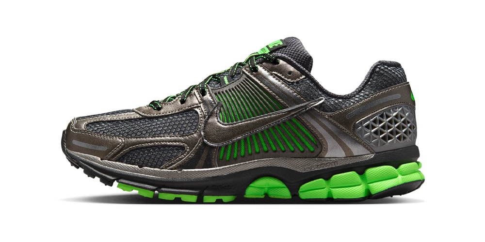 Nike Debuts the Zoom Vomero 5 in Electric "Metallic Pewter/Green Strike" Colorway