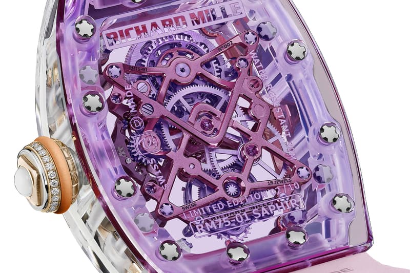Richard Mille RM 75-01 Flying Tourbillon Sapphire Release Info