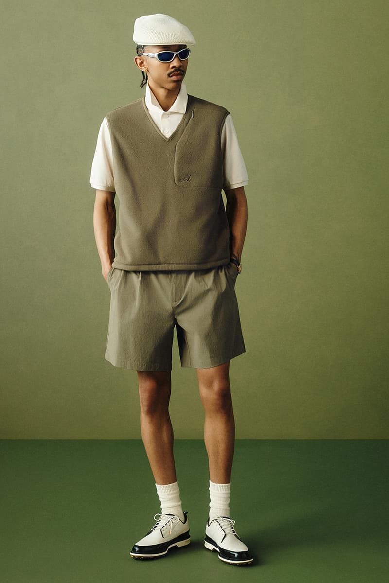 aime leon dore golf collection 2025 first look price availability buy guide polo t shirt jacket hat headcover pants vest pullover shorts cordura pleated