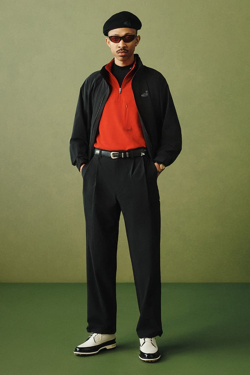 aime leon dore golf collection 2025 first look price availability buy guide polo t shirt jacket hat headcover pants vest pullover shorts cordura pleated