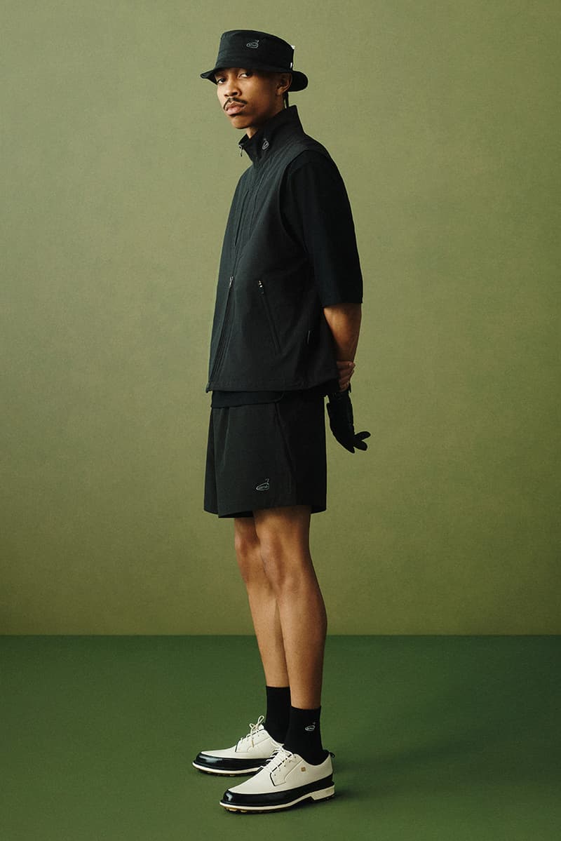 aime leon dore golf collection 2025 first look price availability buy guide polo t shirt jacket hat headcover pants vest pullover shorts cordura pleated