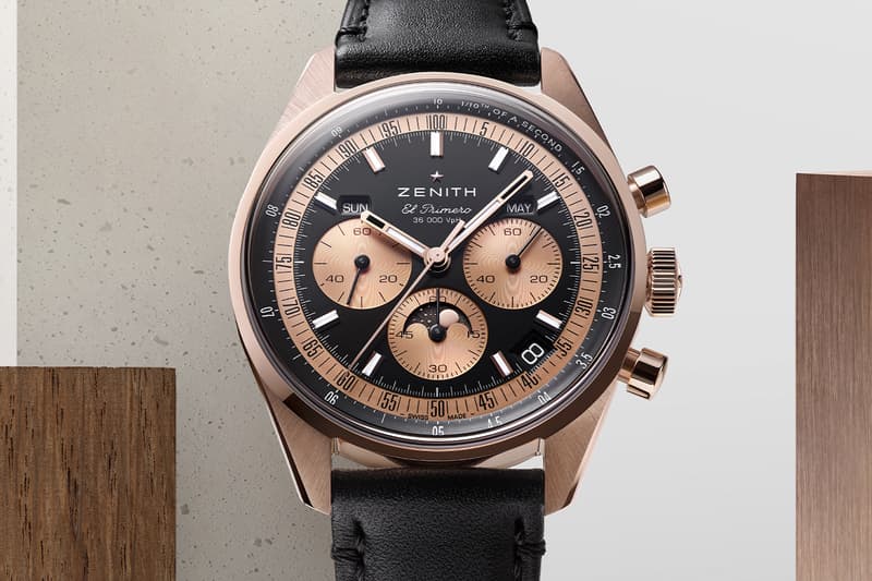 Zenith Chronomaster Original Triple Calendar in Rose Gold Black dial Release Info El Primero 3610 1969 A386 chronograph moonphase