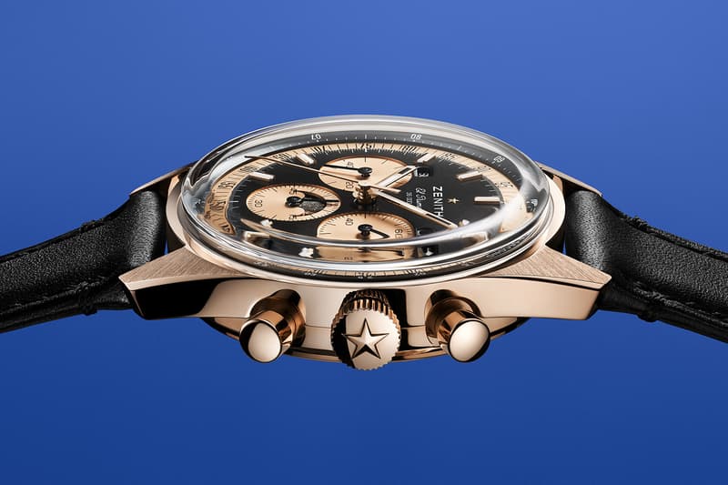 Zenith Chronomaster Original Triple Calendar in Rose Gold Black dial Release Info El Primero 3610 1969 A386 chronograph moonphase
