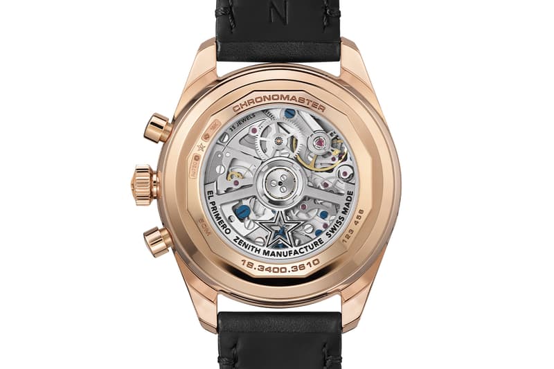 Zenith Chronomaster Original Triple Calendar in Rose Gold Black dial Release Info El Primero 3610 1969 A386 chronograph moonphase