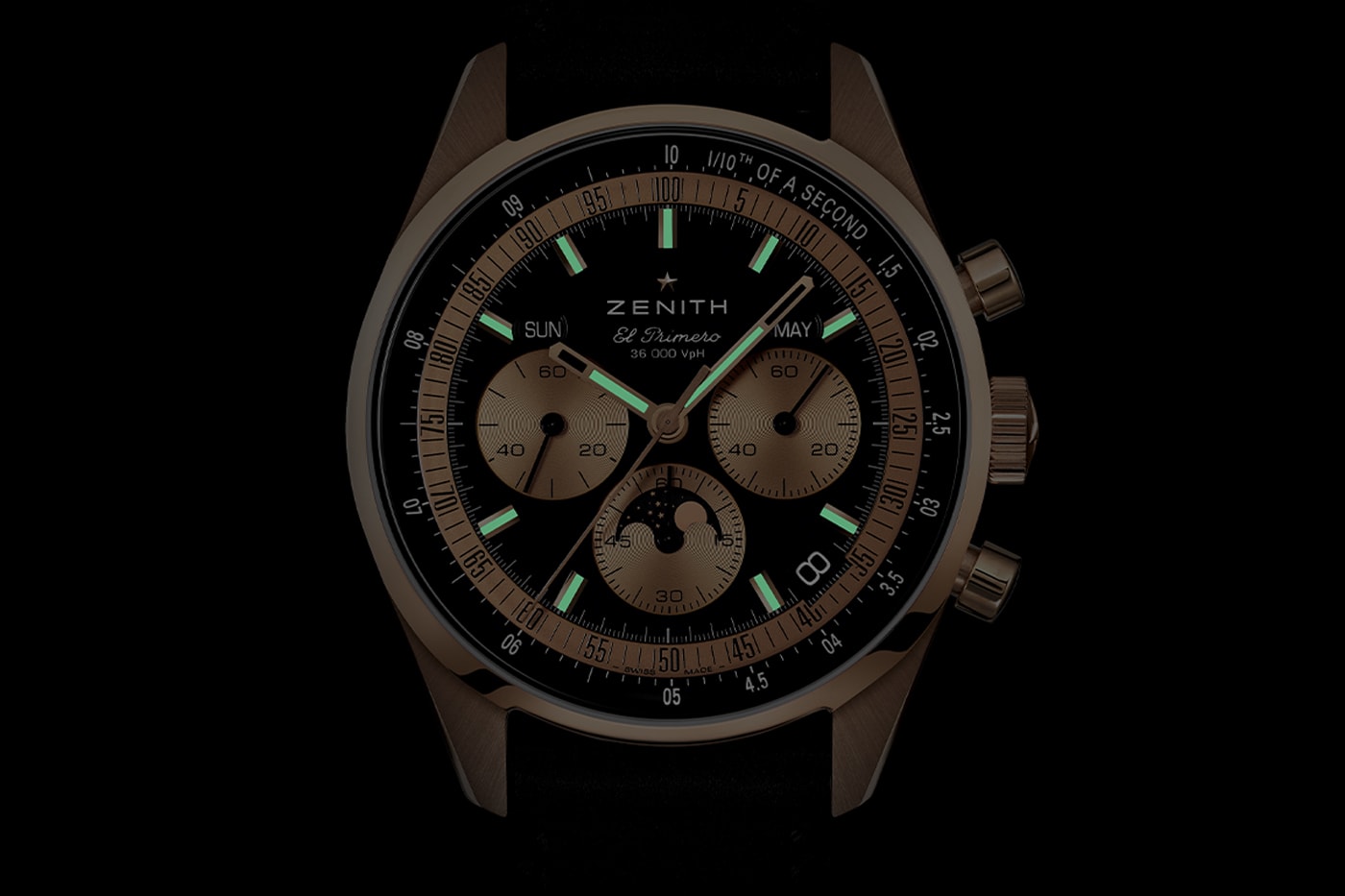 Zenith Chronomaster Original Triple Calendar in Rose Gold Black dial Release Info El Primero 3610 1969 A386 chronograph moonphase