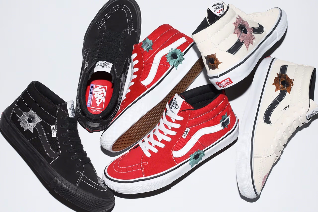 Nate Lowman Supreme Vans Skate Grosso Mid Release Date info store list buying guide photos price